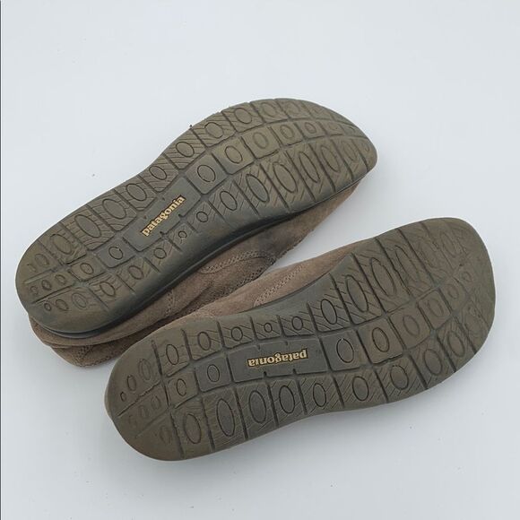 Patagonia Men's Tan suede slip on Loafers size 11.5 - Picture 11 of 11